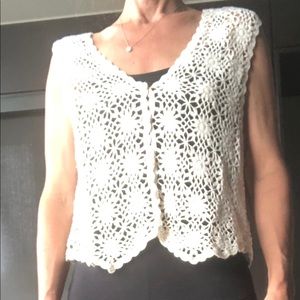 Vintage crochet vest